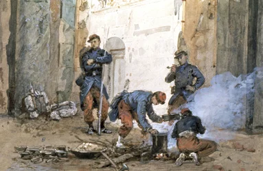 Soldater fra Army of Versailles, kommunen i Paris