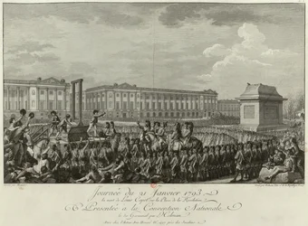 Henrettelsen av Louis XVI på Place de la Revolution 21. januar 1793, 1794