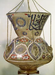 Lampe, fra moskeen til Sultan Hasan, Kairo (glass)