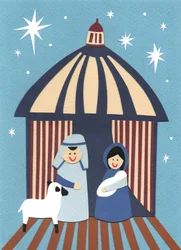 Julekrybbe, 2014 (utklippet papir)
