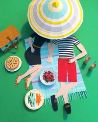 Piknik i parken, 2016 (papir)