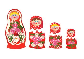 Russiske dukker, 2014 (kuttet papir)