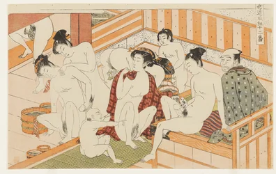 Badehus, nr. 12 fra Tolv møter på kjærlighetens vei (Shikidō torikumi jūniban)