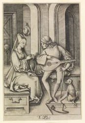 Lutespilleren og sangeren (andre delstat)
