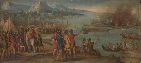 Et sjøslag, ca. 1580