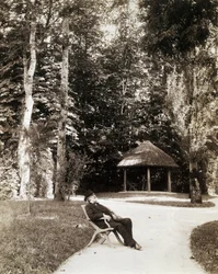 Giuseppe Verdi i hagen ved Villa Verdi, Sant