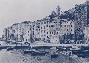 Italia: Golfe de la Spezia, Portovenere (s/h-bilde)