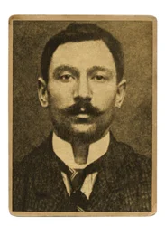 Krusbilde av Vincenzo Peruggia, italiensk maler som stjal Mona Lisa fra Louvre 21. august
