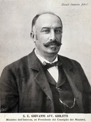 Portrett av Giovanni Giolitti (1842-1928), italiensk politiker.
