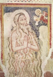 En eremitthelgen (fresko)