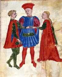 En jødisk ekteskapsseremoni (vellum)