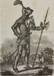 Rustning fra epoken til kong Henry V av England, illustrasjon fra "Teatro Universale..."