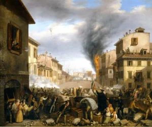 Barrikaden ved Tosa-porten, Milano, 22. mars