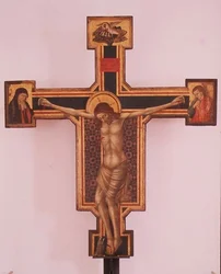 Krusifiks (tempera på tre)