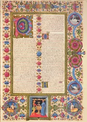 Fol.208r Brev fra St. Paul til Timoteus, fra Borso d