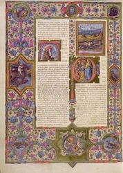 Fol.270v Åpning til Salomos bok, fra Borso d