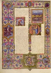Fol.280r Åpning av kapittelet til Ecclesiasticus, fra Borso d