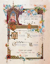 Frontispice til Verdis Requiem, 1874