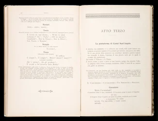 Libretto av Tosca av Giacomo Puccini, Ricordi Edition, Italia