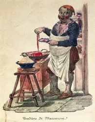 Makaroniselger, Print, Italia