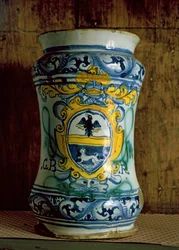 Maiolica apotekkrukke (keramikk)