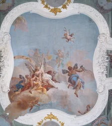 Mytologisk scene med dyrekretsen (fresco)