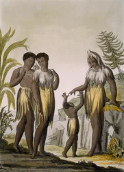 Innfødte i Cazegut, Vest-Afrika, ca. 1820-30-tallet