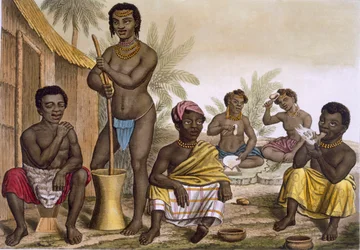 De innfødte fra Muchicongo-stammen, nær Luanda, Kongo, Vol II, c1820-3