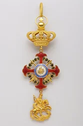 Ordenen Saint George of the Reunion: insignier som tilhører kongehusets suverene (1800-1850)