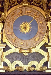 Orologio Zodicale (Zodiac Clock) (fresco og forgylt tre)