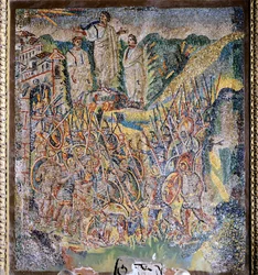 Panel med mosaikk, sentralskip, Basilica di Santa Maria Maggiore, Roma, Italia, 5. århundre