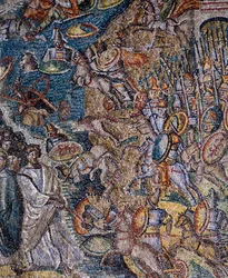 Panel med mosaikk, sentralskip, Basilica di Santa Maria Maggiore, Roma, Italia, 5. århundre