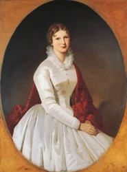 Portrett av Costanza Trotti Arconati Visconti (olje på lerret)