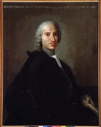 Portrett av Gianandrea Fioroni (1716-1778) italiensk komponist