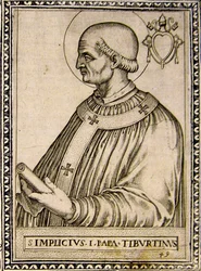 Portrett av pave Simplicius, ca. 1760 (gravering)