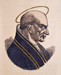 Portrett av paven Adeodat eller Dieudonne Ier (615-618)