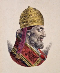 Portrett av paven Adrian V (Adrian, Hadrian av Hadrians eller Adriano) (1276)