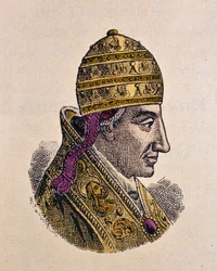 Portrett av paven Benoit VII (benedetto, Benedikt eller Benedictus) (974-983)