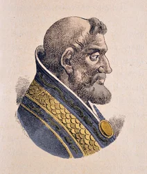 Portrett av paven Honorius III (Onorio) (1213-1227)