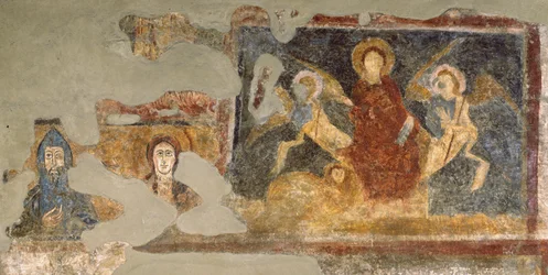 Rester av en freskomaleri, Santa Maria Antiqua, Roma