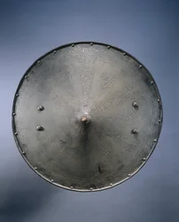 Rondache, eller rundt skjold, ca. 1550-1600