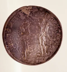 Sølv piastra fra Firenze, regjering av Cosimo III av Medici (1642-1723)