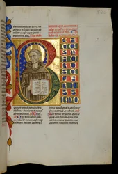 St. Maurus med åpen bok