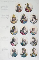 Romanov-dynastiet, fra Costume Antico e Moderno av Gulio Ferrario, ca. 1820