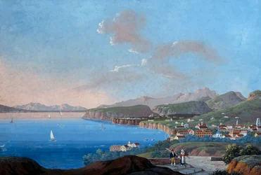 Utsikt over Sorrento (gouache)