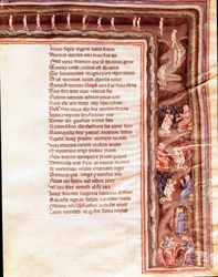 View of the Underworld, illustrasjon for Furious Hercules av Seneque (miniatyr