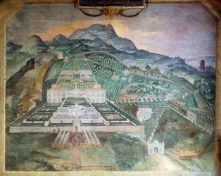 Villa Lante i Bagnaia, ca. 1581 (frisk)