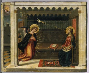 Bebudelsen (tempera på kobber)