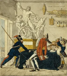 Napoleon Bonaparte selger stjålne varer, 1813