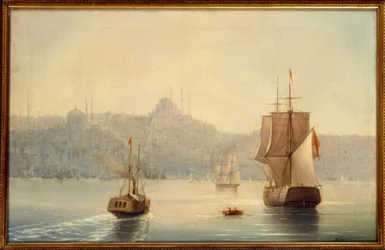 Konstantinopel, port / maleri av I.K. Aivazovsky